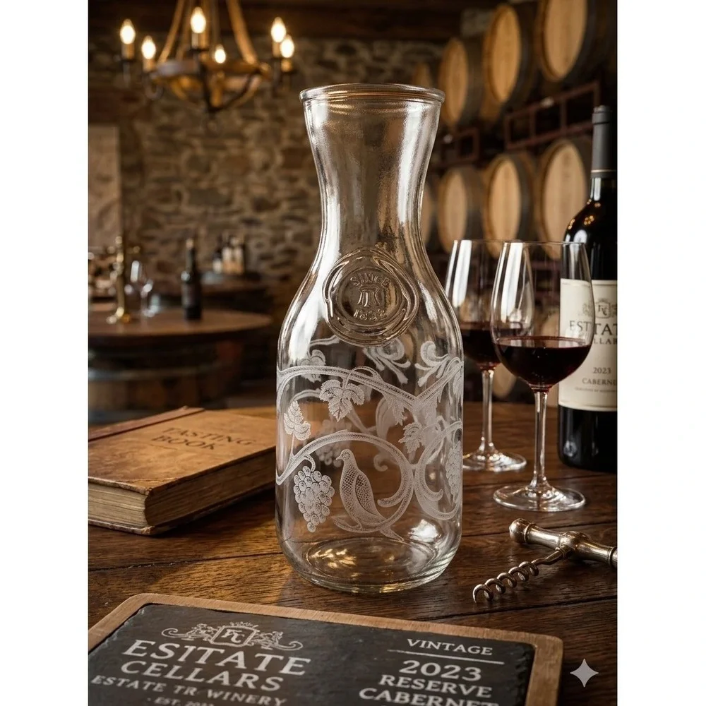 antique wine carafe decanter‎